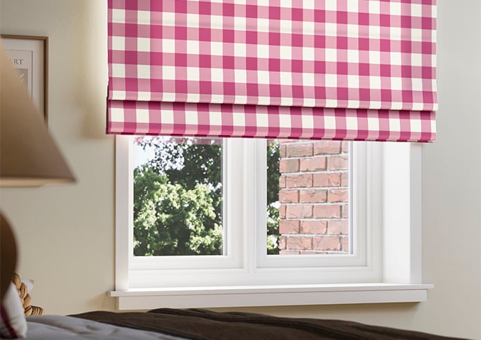 Gingham, Cosmos - Roman Blind - Image 5